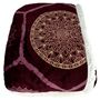 Kuscheldecke XL 150x200cm Flanell und Sherpa  mit Ornamenten in 3 Farben 
