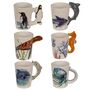 Tasse ca. 300 ml im 3D Design Meereswelt mit verschiedenen Motiven Kaffeetasse