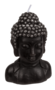 Stumpenkerze Buddha Kopf ca. 8 x 6,5 x 12,5 cm in grau oder schwarz Kerze