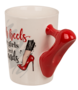 Tasse High heels are girls best friends Kaffeebecher mit Schuh als Henkel 375 ml
