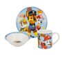 Geschirrset Tasse, Sch�ssel u. Teller f�r Kinder verschiedene Motive 3 tlg.