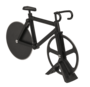 Pizzaschneider Fahrrad mit Fahrradst�nder Edelstahl Kunststoff Pizzaroller