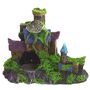 Dekofigur Aquarium Schloss mit Moos ca. 17x10x12,5 cm