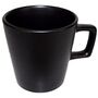 Geschirrset Tasse, Sch�ssel u. Teller edles Schwarz aus Keramik 3tlg.