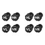Ventilkappen schwarz 8 St�ck Ventilverschl�sse aus Kunststoff rund mit Schrift 