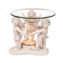 Aromalampe Glasschale 10,5 x 11,5 cm Stehende Engel nostalgisch Putto 