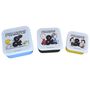Brotdose im 3er Set mit Peanuts Snoopy Motiv Lunchbox quadratisch 