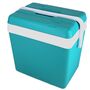 EDA K�hlbox t�rkis/wei� 24L aus Kunststoff mit Tragegriff und Deckel K�hltasche 