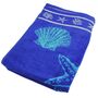 Badetuch ca. 90 x 170 cm Dusch - und Strandtuch Seesterne Muscheln