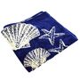 Badetuch ca. 90 x 170 cm Dusch - und Strandtuch Seesterne Muscheln