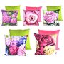 Outdoor Kissen 45x45cm wasserabweisend Stuhlkissen Blumenmotive