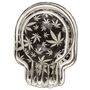 Aschenbecher ca. 7 x 9,5 cm cm Glas Totenkopf Cannabis leuchtet im Dunkeln