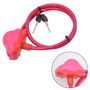 Fahrradschloss mit Schl�sseln f�r Kinder 10 x 800mm Spiralkabelschloss