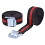 2er Set Spanngurte 25mm Gurte 2,5m Zurrgurt Gep�ckgurt rot / Schwarz Klemmschloss