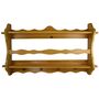 Regal im Landhausstil mit 2 B�den Kiefer Holz 100 cm breit Tellerregal 