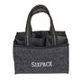 Filztasche SIXPACK Biertasche 6 Flaschen anthrazit Flaschentr�ger Bier
