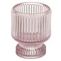 Kerzenhalter aus Glas 2in1 f�r Stabkerzen und Teelichter 4 Farben