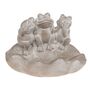 Vogeltr�nke Blattform mit Fr�schen aus Zement ca. 21,5 x 14,5 x 16 cm Vogelbad