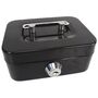 Mini Geldkassette in schwarz 11,5x8,5x5,5 cm Abschlie�bar 2 Schl�ssel M�nzschlitz 
