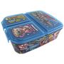Lunchbox f�r Kinder mit 3 F�chern aus Kunststoff Brainrot