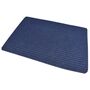 Schmutzfangmatte ca. 60 x 40 cm aus Polyester in blau mit Streifen Motiv 
