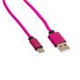 USB Ladekabel Regenbogen ca. 1 m verschiedene Stecker