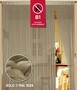Fadenvorhang 90 cm x 240 cm gold in B1 schwer entflammbar