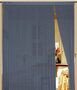 Fadenvorhang 90 cm x 240 cm blaugrau in B1 schwer entflammbar