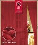 Fadenvorhang 150 cm x 300 cm rot in B1 schwer entflammbar