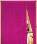 Fadenvorhang 150 cm x 500 cm magenta in B1 schwer entflammbar