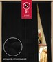 Fadenvorhang 150 cm x 500 cm schwarz in B1 schwer entflammbar