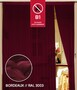 Fadenvorhang 150 cm x 300 cm bordeaux in B1 schwer entflammbar