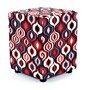Sitzwrfel Kaikoon Koralle rot 43x43x51 cm 