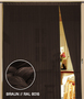 Fadenvorhang Kaikoon 90 cm x 240 cm (BxH) braun