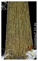 Fadenvorhang 150 cm x 500 cm gold glnzend in B1 schwer entflammbar
