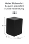 Sitzw�rfel Schwarz Ma�e: 35 cm x 35 cm x 45 cm