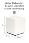 Sitzw�rfel Wei� Ma�e: 35 cm x 35 cm x 45 cm