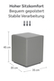 Sitzw�rfel Hellgrau Ma�e: 35 cm x 35 cm x 45 cm
