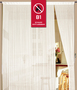 Fadenvorhang 500 cm x 300 cm perlwei� creme in B1 schwer entflammbar