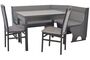 Eckbankgruppe schwarz/anthrazit 4- teilig 5581, 125x165 Bezugskombination 2-farbig