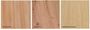 Beistelltisch 5002 WEIX Platte Wildeiche massiv gelt Lift-Mechanik, Rollen, 60x40 cm