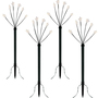 4er Set LED-Gartenleuchtst�be Weihnachtsbeleuchtung mit 24 Sternen
