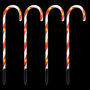 4er Set LED-Gartenleuchtst�be Zuckerstange IP 44