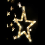 Weihnachts LED Sternenvorhang Weihnachtsbeleuchtung mit 90 LED