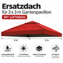 Universal Ersatz Dach f�r Pavillon 3x3 Meter Rot