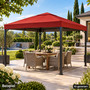 Universal Ersatz Dach f�r Pavillon 3x3 Meter Rot