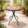 Mediterraner Mosaik Gartentisch Bistrotisch Tisch Outdoortisch 60cm