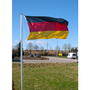 4-teiliger Fahnenmast inkl. Deutschland- und Bayernflagge H6,20m