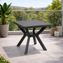 Gartentisch Balkontisch Bistrotisch Tisch Eckig Anthrazit 70x70x72cm