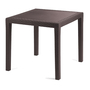 Gartentisch Tisch Terrassentisch  Eckig Mokka 79x79x72cm Rattan-Optik